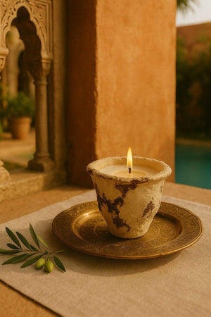 Morocco Orange Blossom Candle with floral citrus scent by ONEKILN