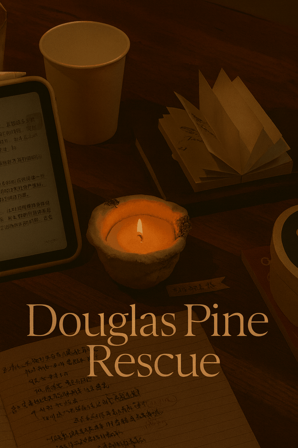 Douglas pine scented candle forest fragrance