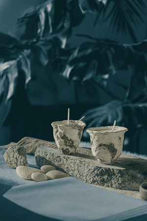 Cedarwood scented candle by ONEKILN with natural cedar forest aroma and calming woody fragrance